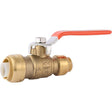 SharkBite 22973LF 3/4 in x 1/2 in Push-to-Connect Quarter-Turn Reducing Ball Valve