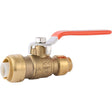SharkBite 22973LF 3/4 in x 1/2 in Push-to-Connect Quarter-Turn Reducing Ball Valve