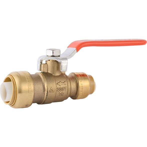 SharkBite 22973LF 3/4 in x 1/2 in Push-to-Connect Quarter-Turn Reducing Ball Valve