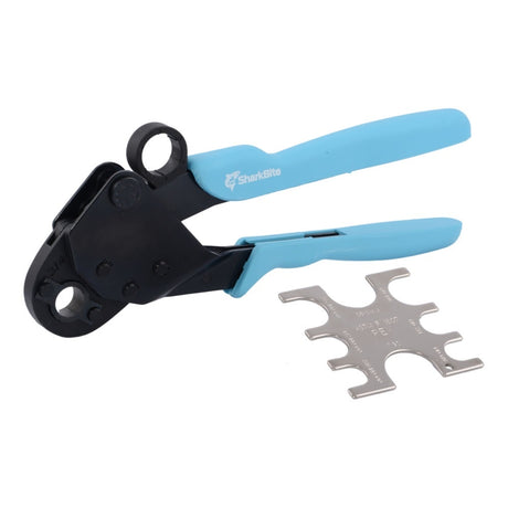 SharkBite 22978Z 1/2 in. and 3/4 in. Offset Compact PEX Crimp Tool for Copper Crimp Rings