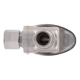 SharkBite 23056LF 1/2 in PEX Barb x 1/4 in OD Compression Brass Quarter Turn Angle Stop Valve - 3