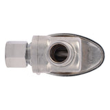 SharkBite 23056LF 1/2 in PEX Barb x 1/4 in OD Compression Brass Quarter Turn Angle Stop Valve - 3