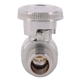 SharkBite 23057LF 1/2 in. PEX Barb x 3/8 in. OD Compression Quarter Turn Brass Straight Stop Valve - 3