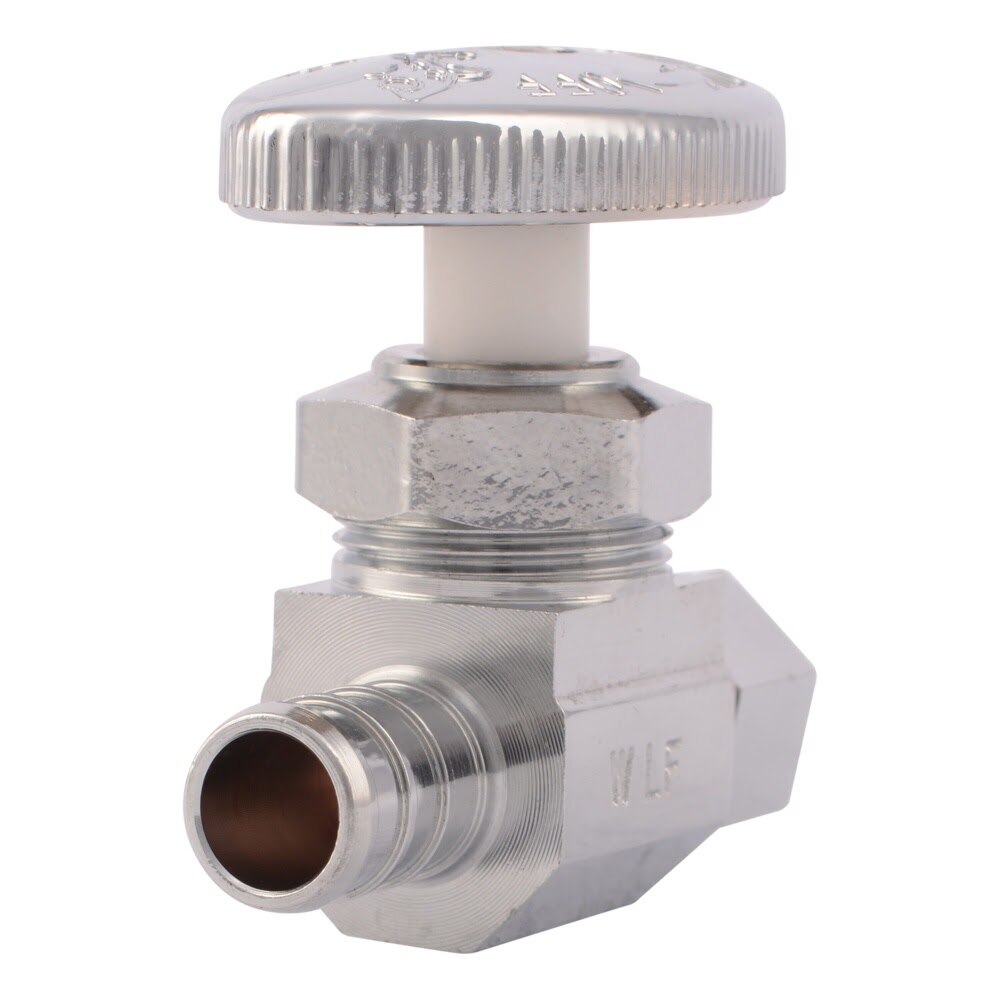 SharkBite 23059LF 1/2 in x 3/8 in OD Compression Brass Multi Turn Straight Stop Valve