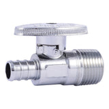 SharkBite 23061LF 1/2 in. x 1/2 in. MPT Lead Free Brass PEX Straight Stop Valve