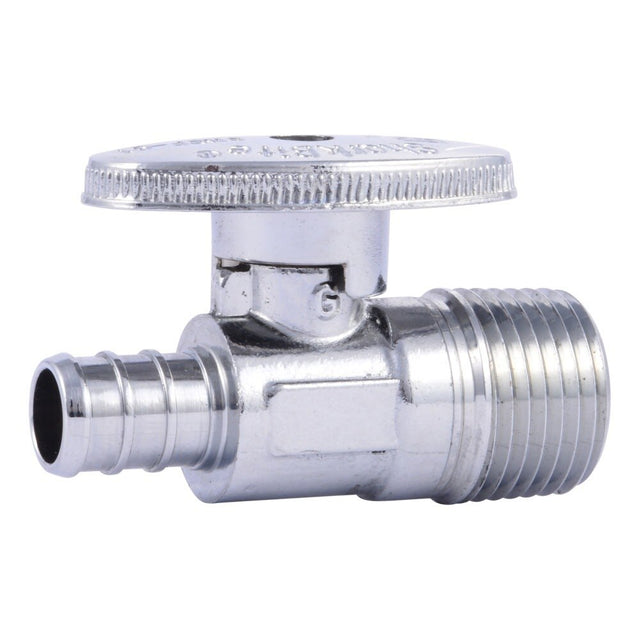 SharkBite 23061LF 1/2 in. x 1/2 in. MPT Lead Free Brass PEX Straight Stop Valve