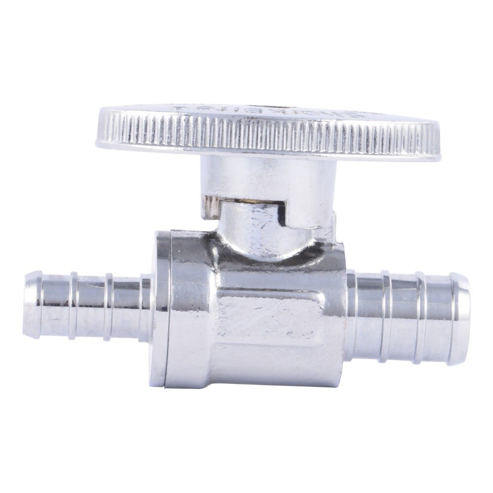 SharkBite 23062LF 1/2 in. x 3/8 in. Lead Free Brass Multi Turn Straight Stop Valve for PEX and PE RT - 2