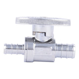 SharkBite 23062LF 1/2 in. x 3/8 in. Lead Free Brass Multi Turn Straight Stop Valve for PEX and PE RT - 2