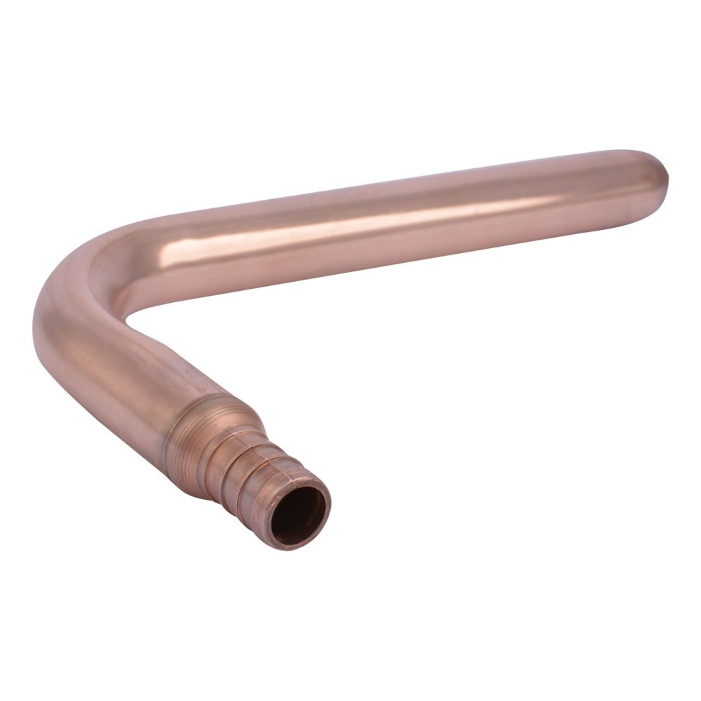 SharkBite 23070 1/2 in. PEX Barb x 6 in. Copper Stub-Out 90 Degree Elbow Fitting