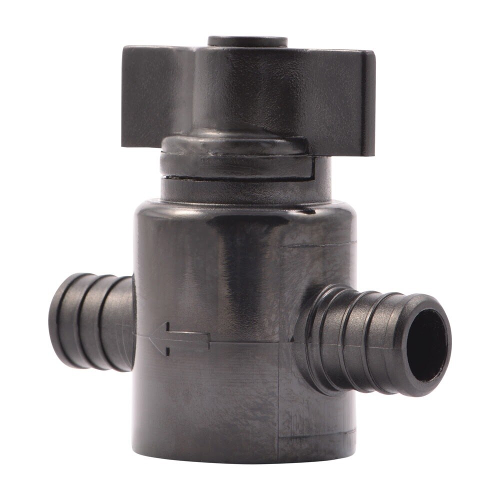 SharkBite 24607Z2 3/4 in Poly PEX Barb Ball Valve for Potable Water Systems (2 Pack)