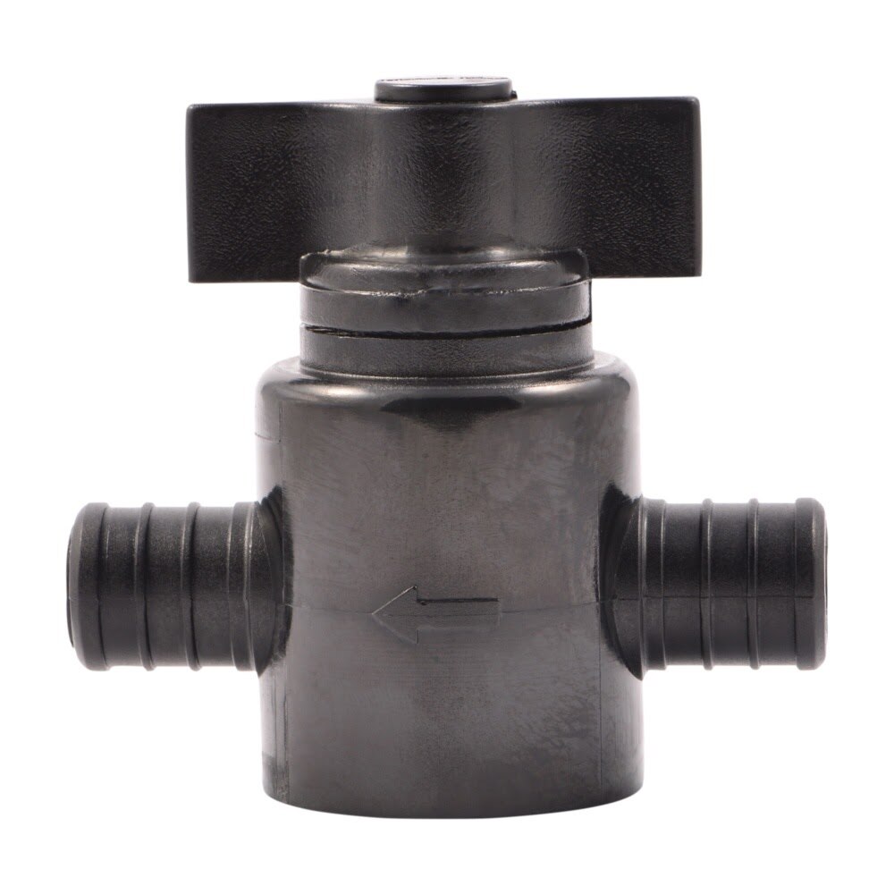 SharkBite 24607Z2 3/4 in Poly PEX Barb Ball Valve for Potable Water Systems (2 Pack) - 3