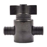 SharkBite 24607Z2 3/4 in Poly PEX Barb Ball Valve for Potable Water Systems (2 Pack) - 3