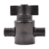 SharkBite 24607Z2 3/4 in Poly PEX Barb Ball Valve for Potable Water Systems (2 Pack) - 3
