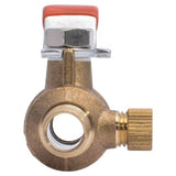 SharkBite 24612LF 1/2 in. x 1/2 in. Brass Quarter Turn PEX Barb Ball Valve with Drain - 3