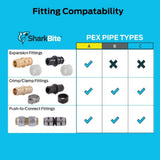 SharkBite 24613LF 3/4 in x 3/4 in PEX Barb Brass Quarter Turn Ball Valve with Drain - 4