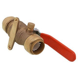 SharkBite 24616-0000LF 3/4 in. x 3/4 in. Push-Fit Ball Valve with Drain and Mounting Bracket - 3