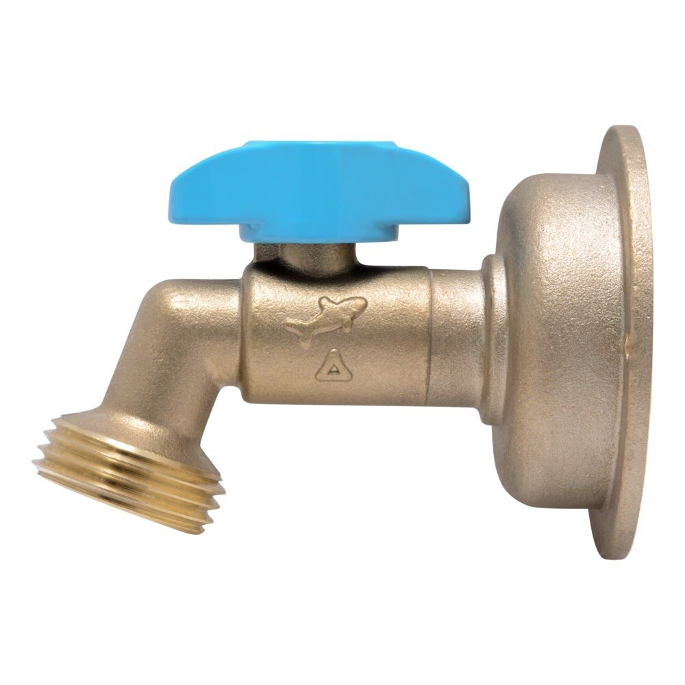 SharkBite 24620LF 1/2 in. Push-to-Connect x 3/4 in. MHT 90 Degree Quarter Turn Brass Hose Bibb - 2