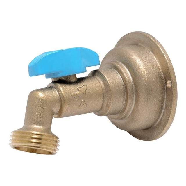 SharkBite 24621LF 3/4 in. Push-to-Connect x 3/4 in. MHT 90 Degree Quarter-Turn Hose Bibb