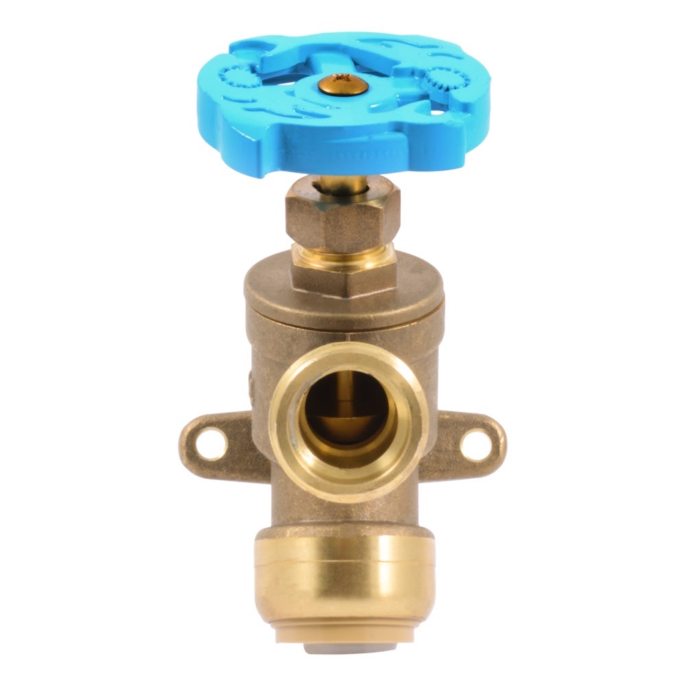 SharkBite 24623LF 3/4 in. Push-to-Connect x 3/4 in. Male Hose Thread Garden Valve with Mounting Tabs - 2