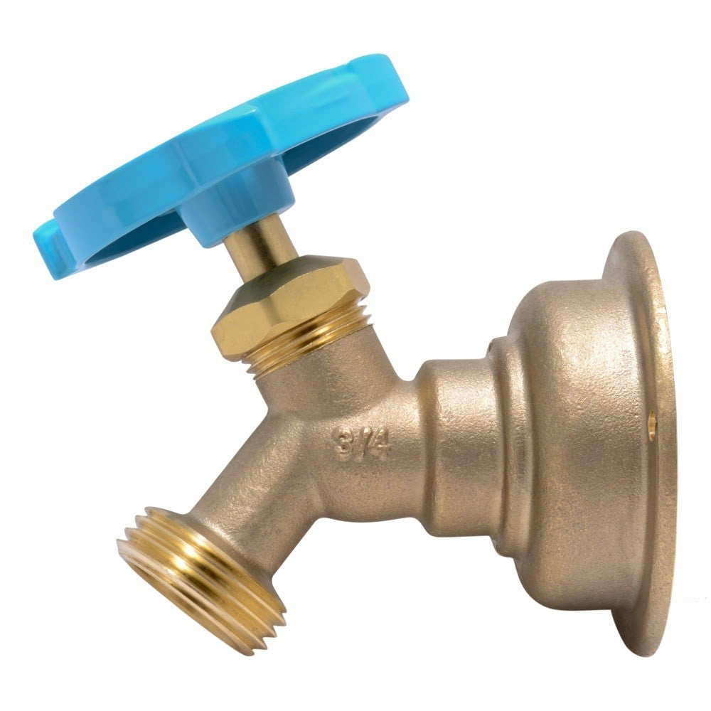 SharkBite 24633LF 3/4 in. x 3/4 in. MHT Push-to-Connect No-Kink 45 Degree Multi-Turn Hose Bibb - 2