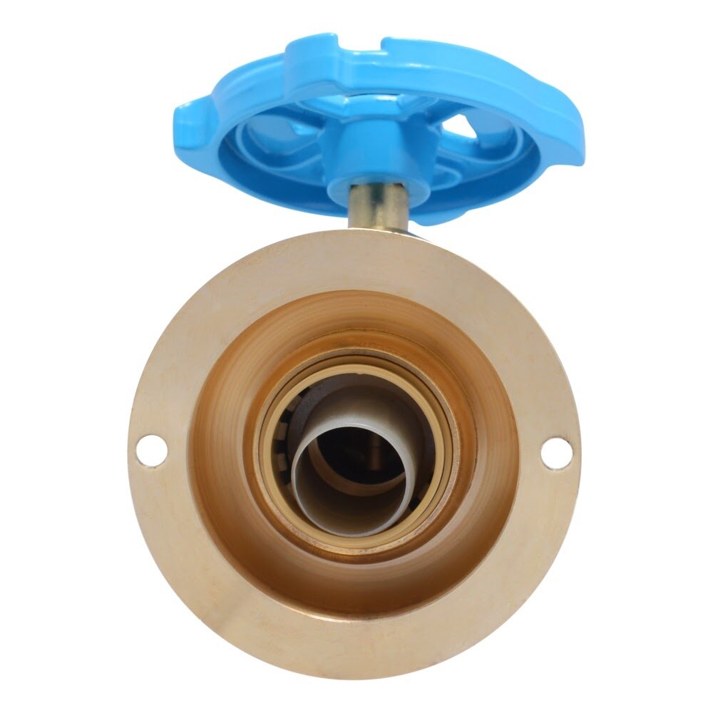 SharkBite 24633LF 3/4 in. x 3/4 in. MHT Push-to-Connect No-Kink 45 Degree Multi-Turn Hose Bibb - 3