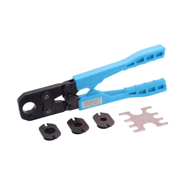 SharkBite 24693Z 3/8 in. to 1 in. PEX Crimp Ring Tool Kit Blue