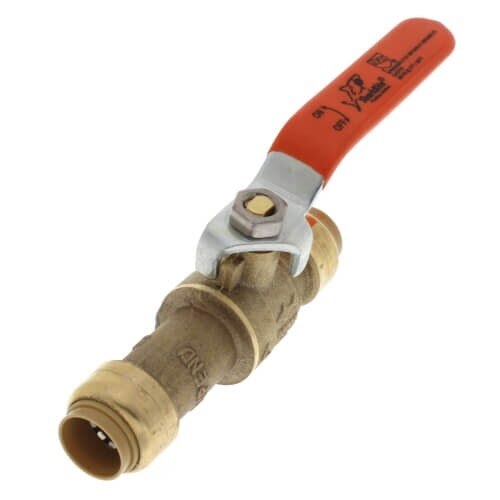 SharkBite 24735LF 1/2 in x 1/2 in Lead Free Slip Quarter Turn Full Port Push Fit Ball Valve - 2