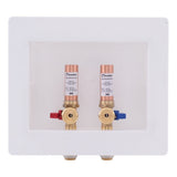 SharkBite 25031 Washing Machine Outlet Box with Water Hammer Arrestors 1/2 in. PTC x 3/4 in. MHT - 2