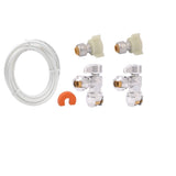 SharkBite 25087 Push-to-Connect Faucet Installation Kit with Angle Stops - 2