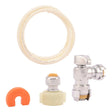 SharkBite 25088 Toilet Connection Kit with Angle Stop 1/4 in. x 5 ft. PEX Pipe