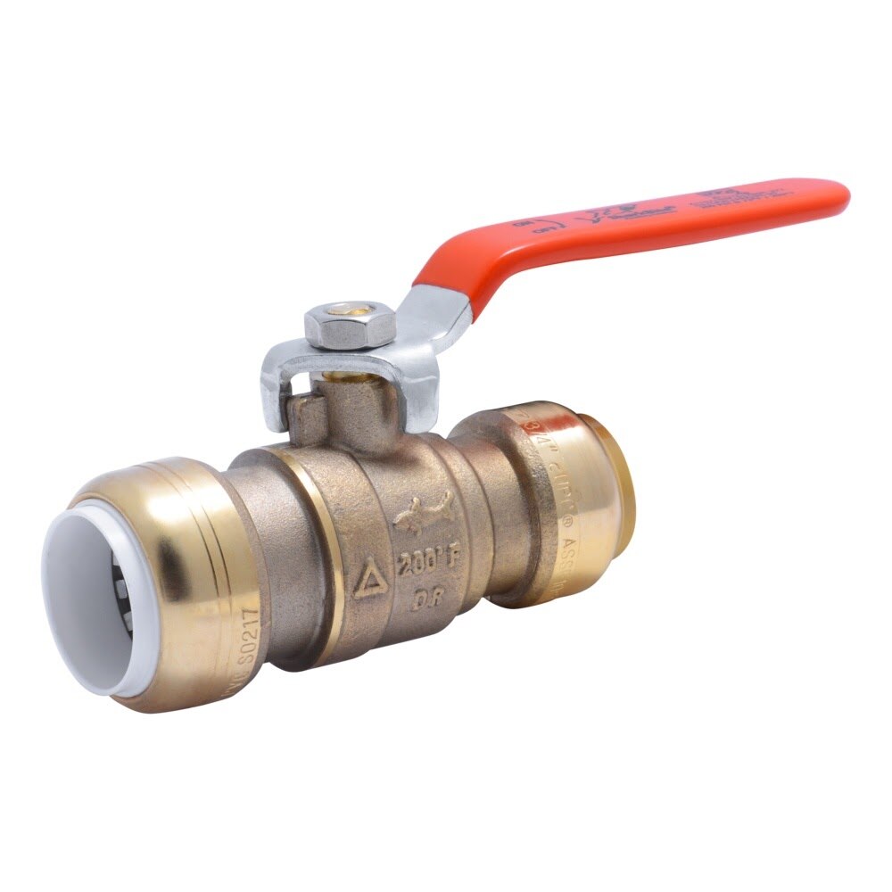SharkBite 25551LF 1 in. PVC x 3/4 in. CTS Push-to-Connect Quarter Turn Transition Ball Valve
