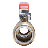 SharkBite 25551LF 1 in. PVC x 3/4 in. CTS Push-to-Connect Quarter Turn Transition Ball Valve - 3