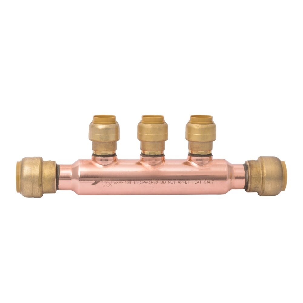 SharkBite 25552LF 3/4 in. x 1/2 in. Push-to-Connect 3-Port Open Manifold Fitting - 2