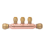 SharkBite 25552LF 3/4 in. x 1/2 in. Push-to-Connect 3-Port Open Manifold Fitting - 2