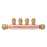 SharkBite 25554LF 3/4 in. x 1/2 in. Outlet 4-Port Open Push-to-Connect Manifold - 2