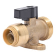 SharkBite 25559LF 1/2 in Push-to-Connect x 3/4 in Male Hose Thread Washing Machine Straight Valve