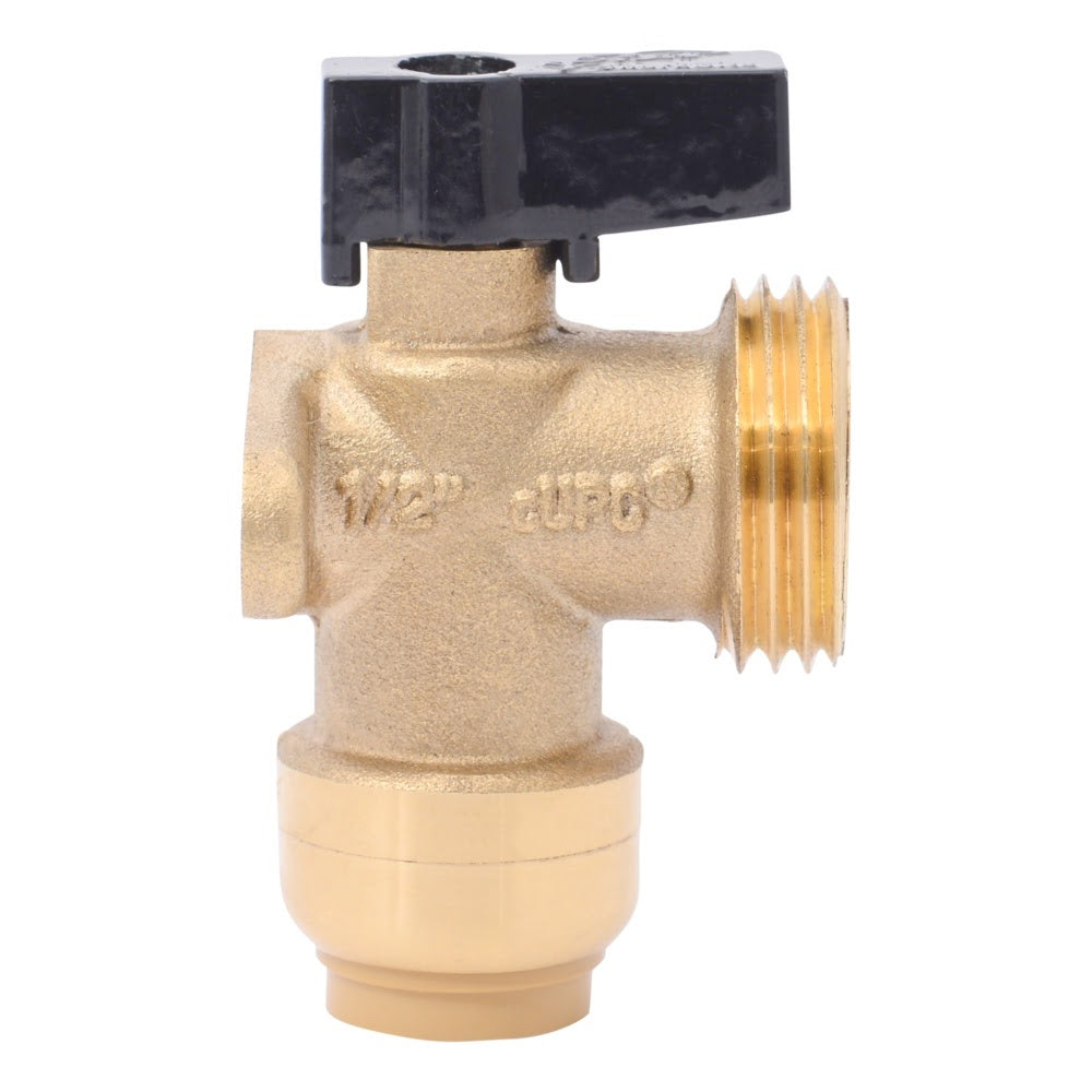 SharkBite 25560LF 1/2 in. Push-to-Connect x 3/4 in. MHT Washing Machine Angle Valve - 2
