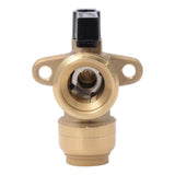 SharkBite 25560LF 1/2 in. Push-to-Connect x 3/4 in. MHT Washing Machine Angle Valve - 3