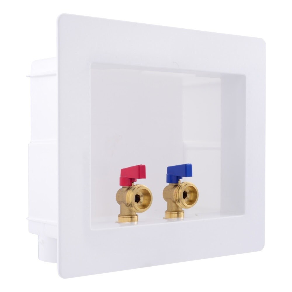 SharkBite 25739 Washing Machine Outlet Box with 1/2 in. PEX Crimp x 3/4 in. MHT