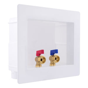SharkBite 25739 Washing Machine Outlet Box with 1/2 in. PEX Crimp x 3/4 in. MHT