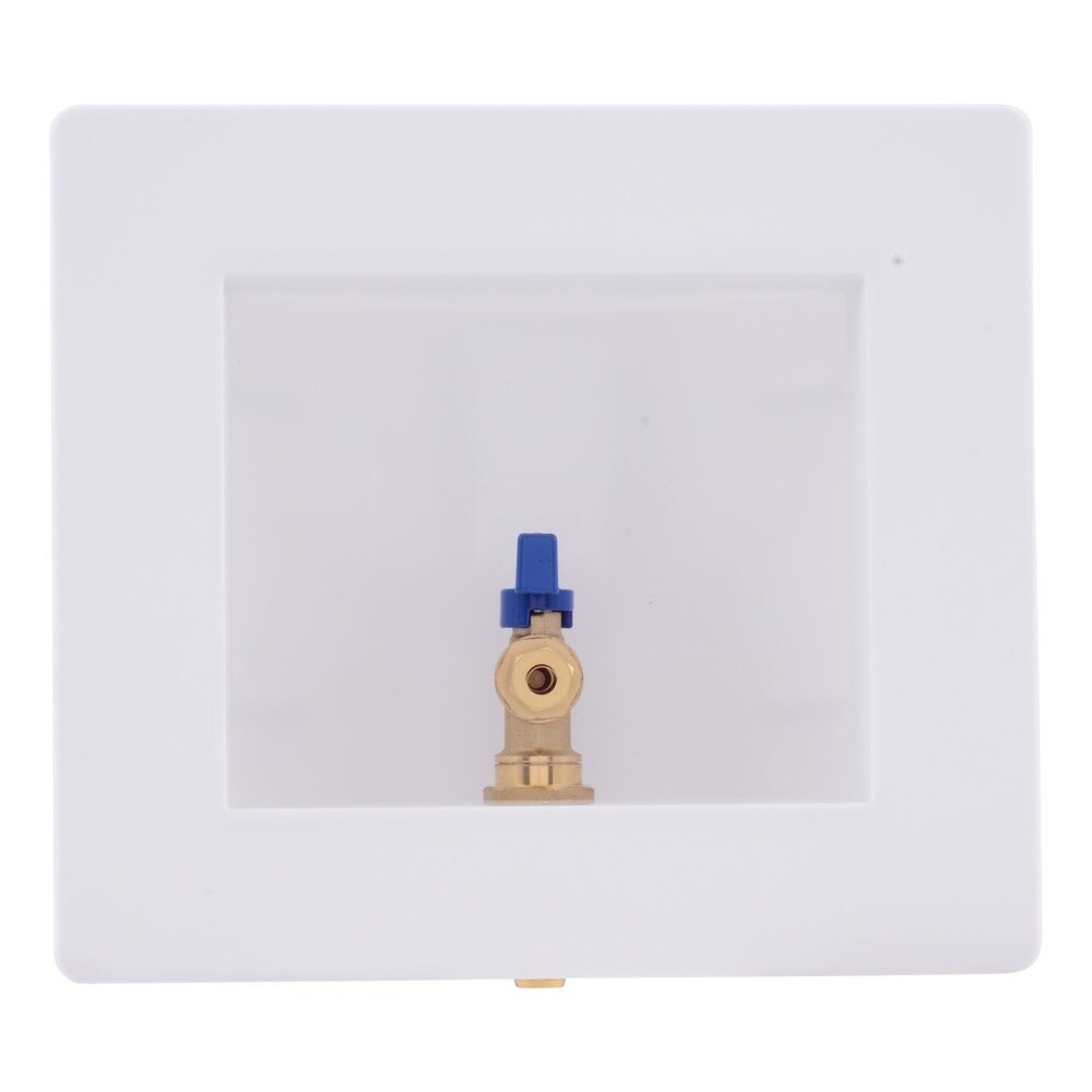 SharkBite 25740 1/2 in. PEX Crimp x 1/4 in. OD Compression Ice Maker Outlet Box - 2