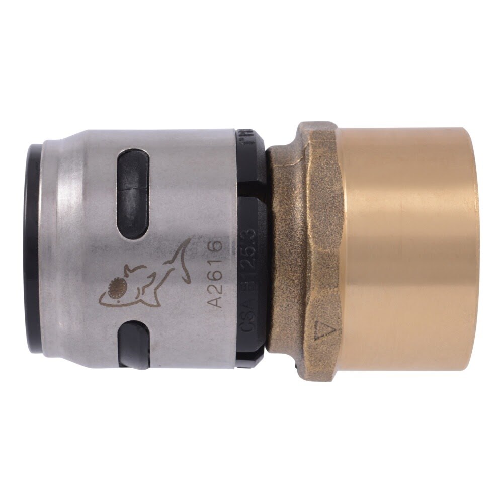 SharkBite K094WP2 1 in. EvoPEX x FNPT Female Adapter Push to Connect Fitting for PEX Pipe (2 Pack) - 2