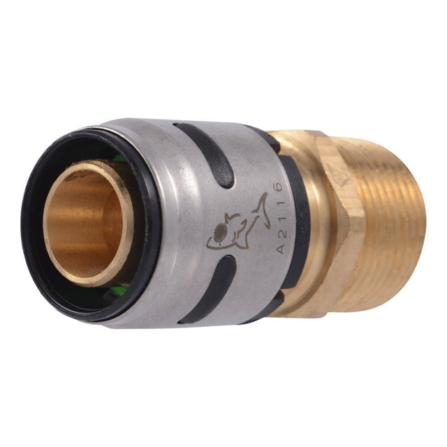 SharkBite K134WP3 3/4 in EvoPEX x 3/4 in MNPT Push to Connect Male Adapter for PEX Pipe (3 Pack)