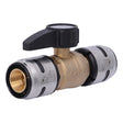 SharkBite K22223 1 in. x 1 in. EvoPEX Push-to-Connect Ball Valve for PEX Pipe