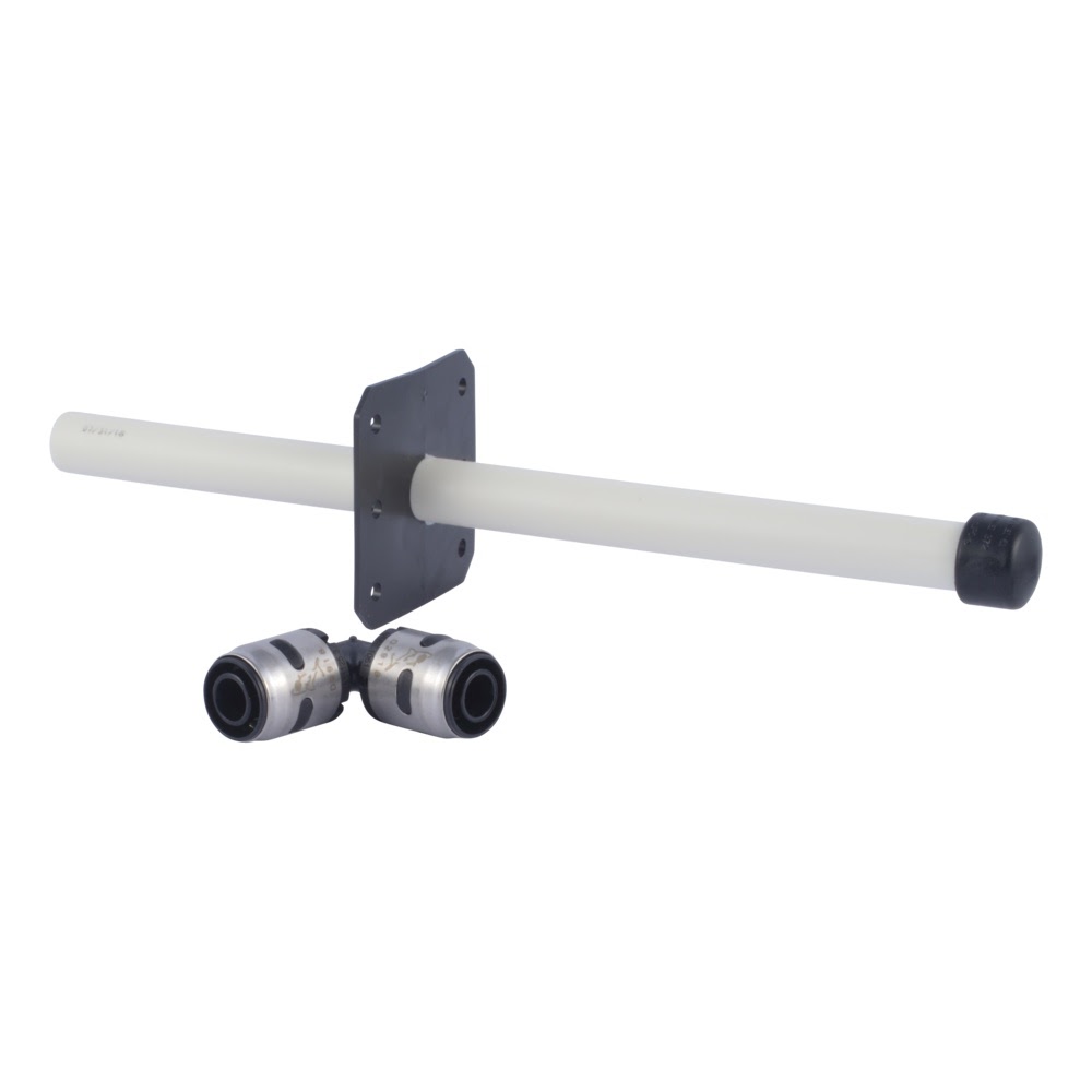 SharkBite K25721WP 1/2 in. x 10 in. EvoPEX PEX Stub Out with Bracket and Cap - 3