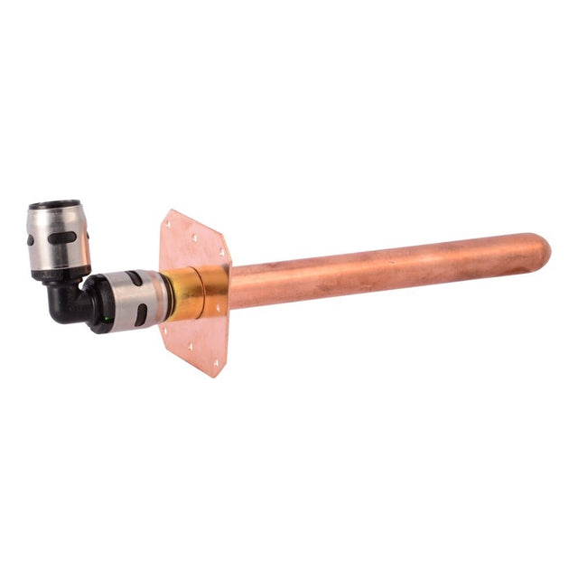 SharkBite K25815WP 1/2 in x 8 in Copper Stub Out with Bracket and EvoPEX 90 Degree Elbow