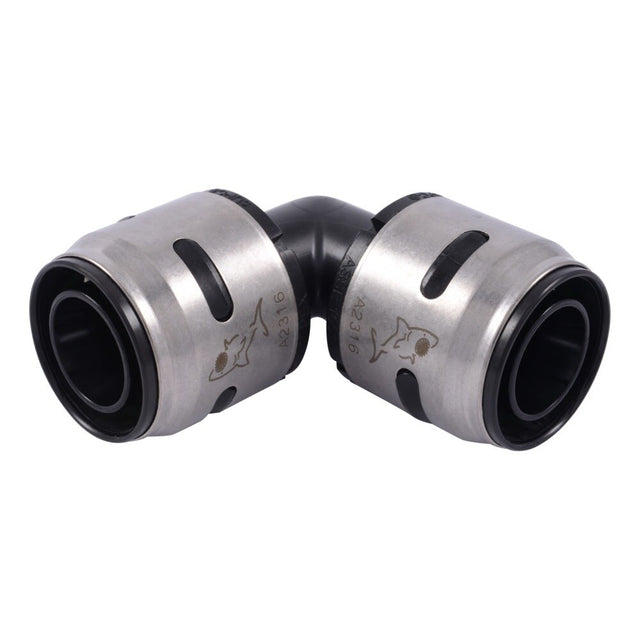 SharkBite K260WP2 1 in x 1 in EvoPEX 90 Degree Push to Connect Elbow for PEX Pipe (2 Pack)