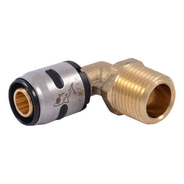 SharkBite K280WP2 1/2 in EvoPEX x 1/2 in MNPT Push to Connect Adapter Elbow (2 Pack)