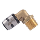 SharkBite K280WP2 1/2 in EvoPEX x 1/2 in MNPT Push to Connect Adapter Elbow (2 Pack) - 2