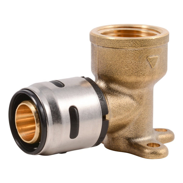 SharkBite K340WP2 3/4 in. EvoPEX x 3/4 in. FNPT Drop Ear Elbow for PEX Pipe (2 Pack)